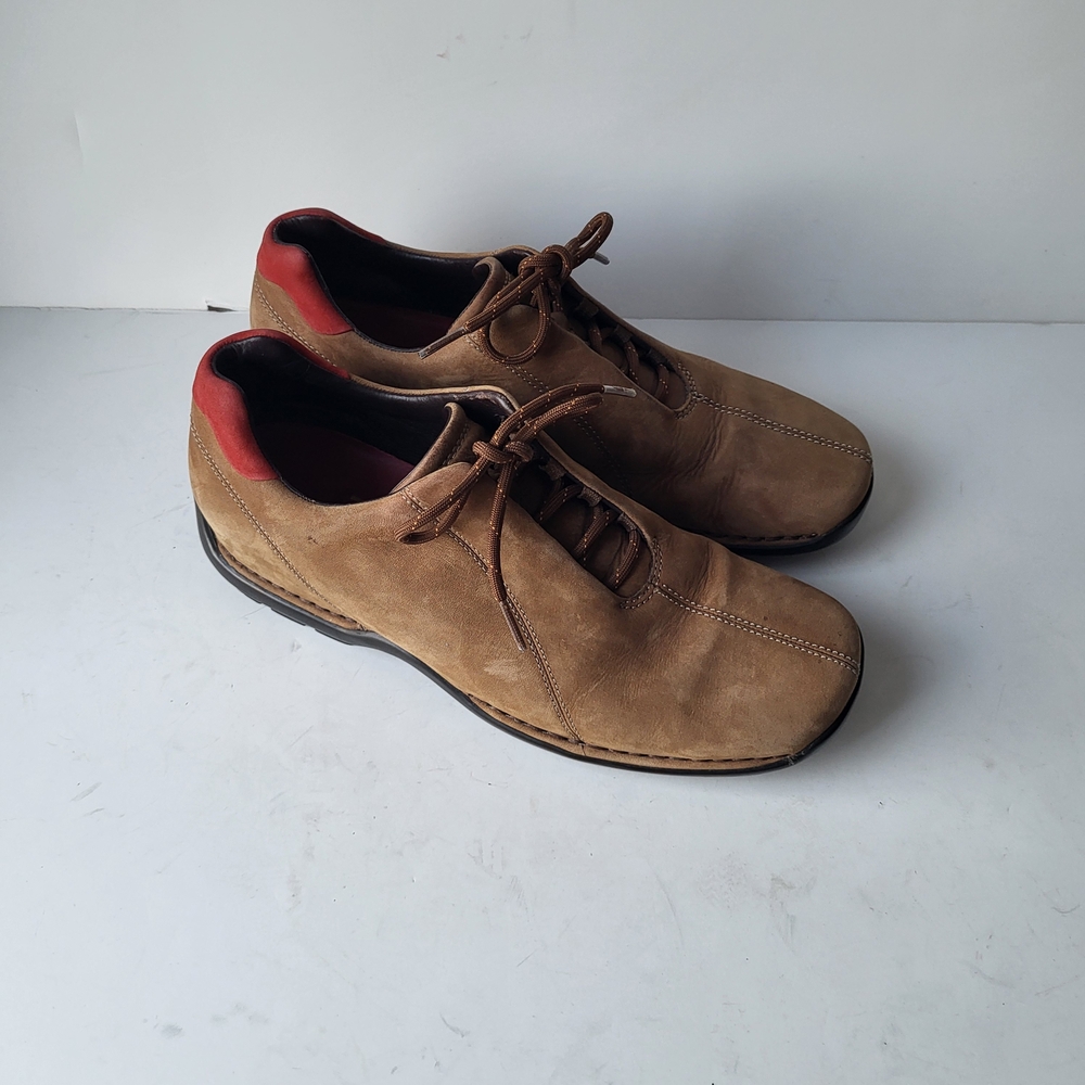 Cole Haan Tan and Red Oxfords